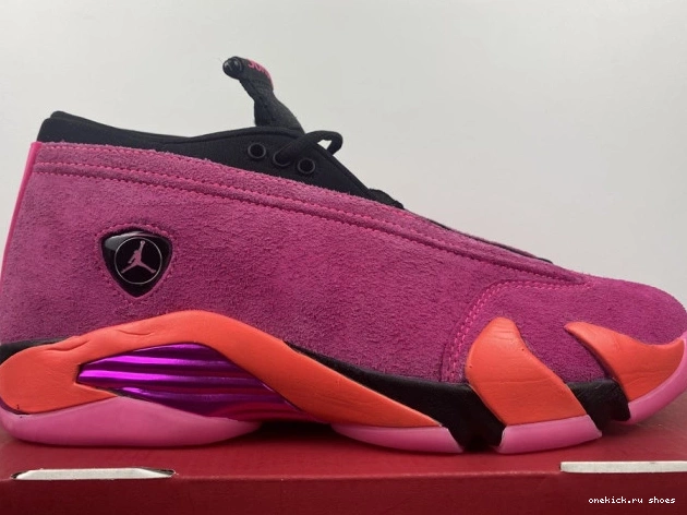 Cheap Jordan DH4121-600 (W) 14 Pink Shocking Retro Low 0813